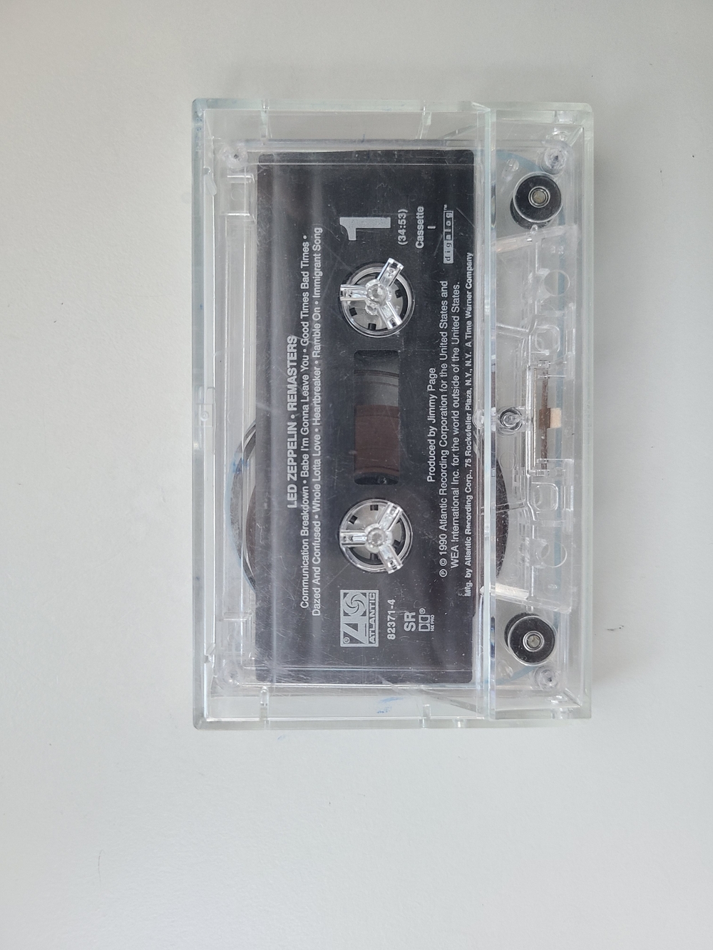 Led Zeppelin Remasters Cassette Tape 1990 Atlantic 82371-4 Classic Rock Vintage